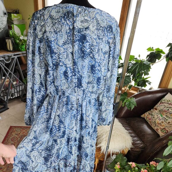 25251 Joie Parisian Paisley Tiered Dress Made in India - Picture 5 of 14